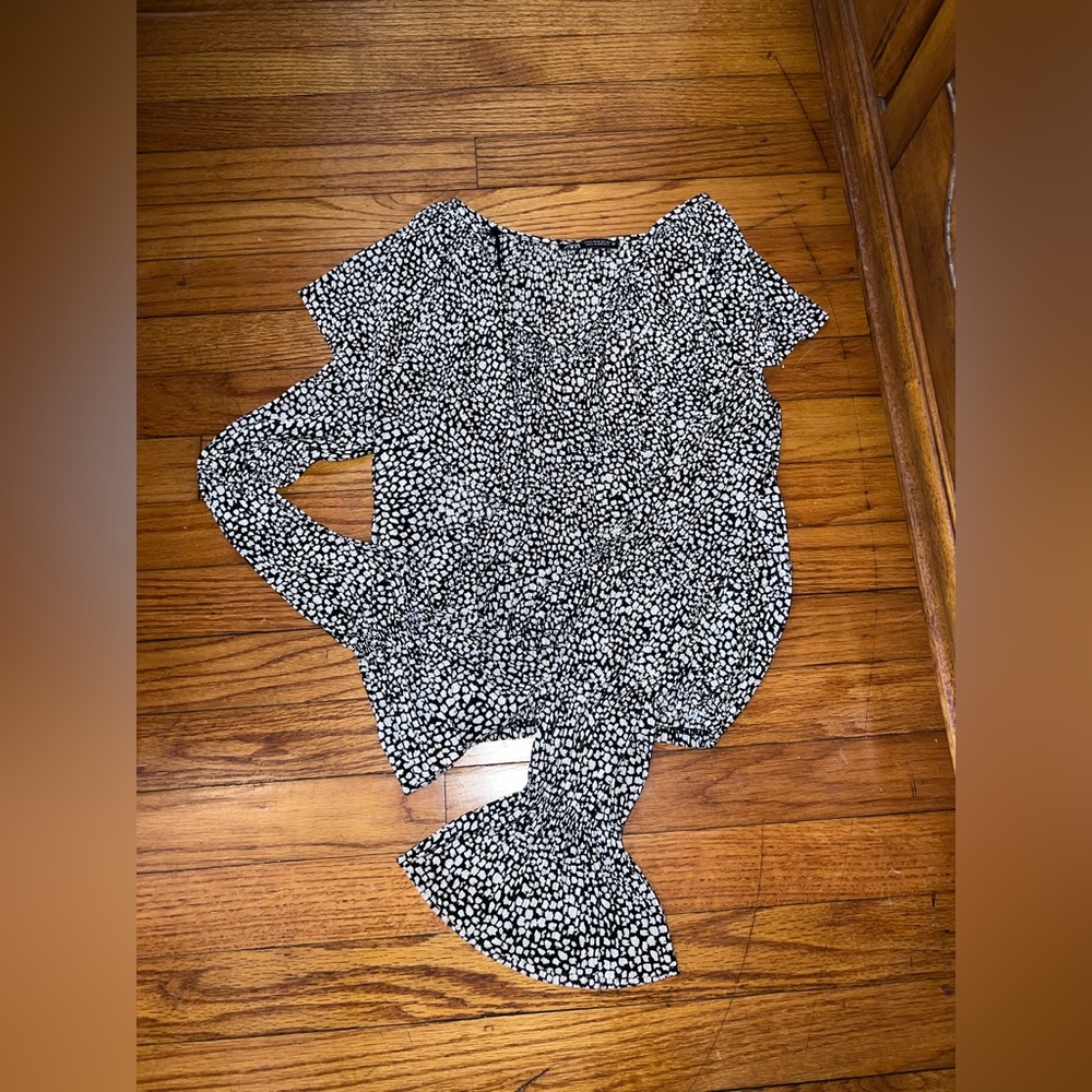 Zara S patterned blouse